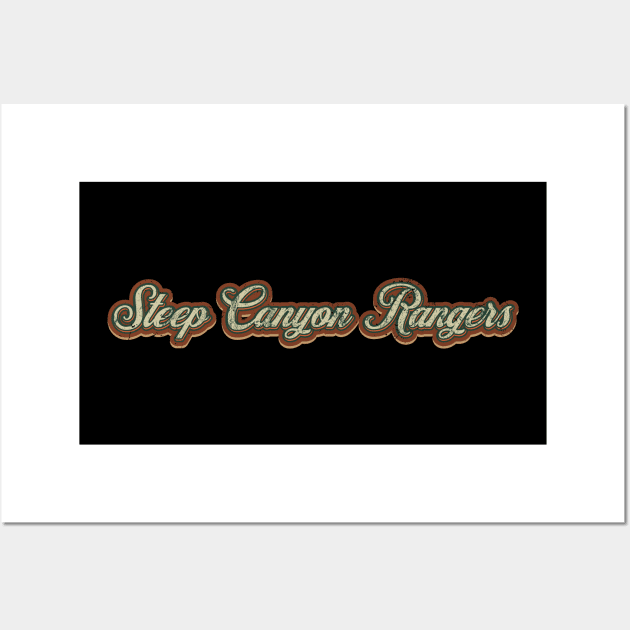 Steep Canyon Rangers Vintage Text Wall Art by Skeletownn